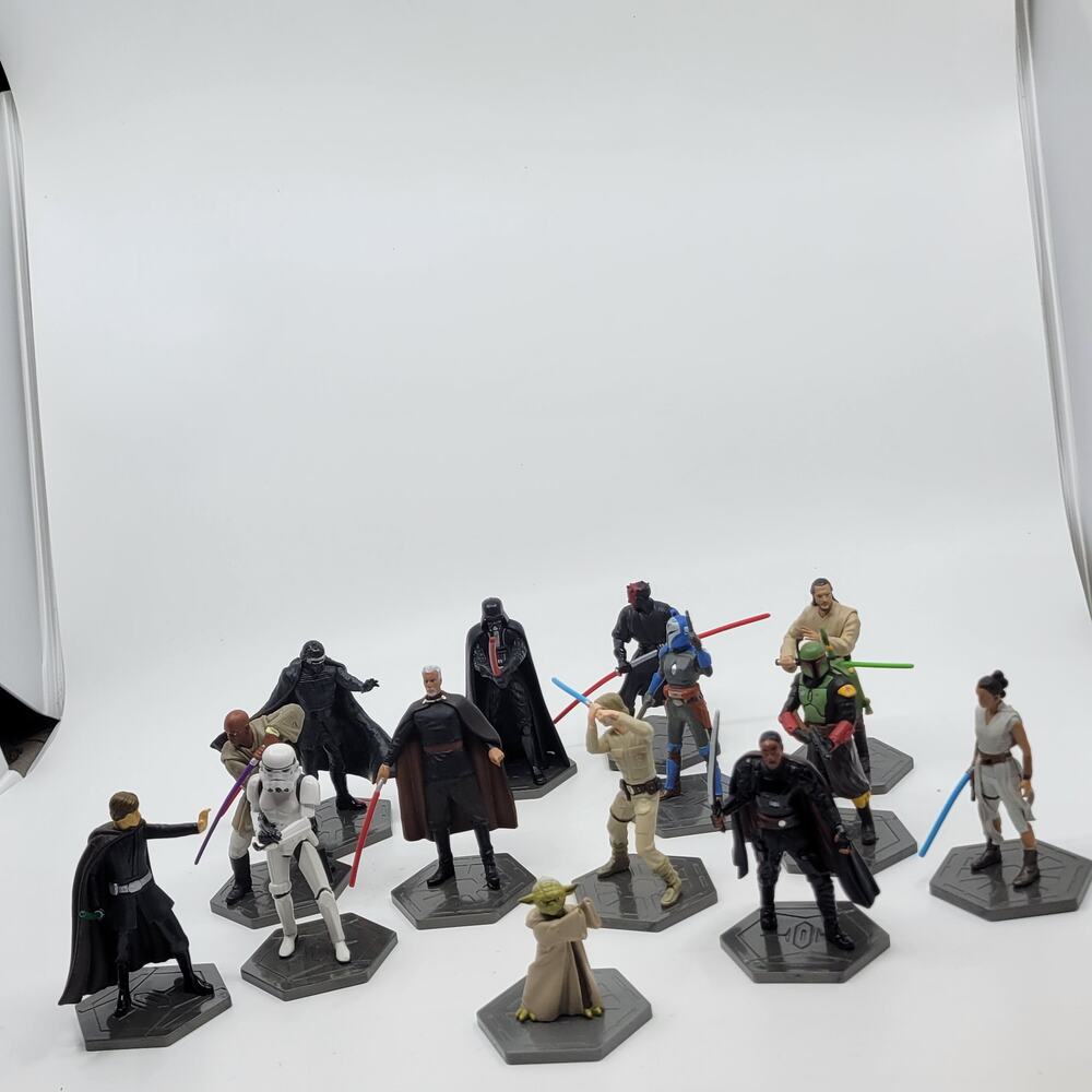 Star Wars 14-Piece Figure Toy Lot / Cake Toppers  (read description)